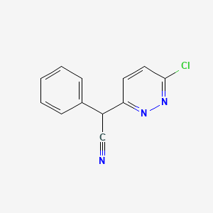 2-(6-CHLORO-3-PYRIDAZINYL)-2-PHENYLACETONITRILE structure, CAS 73535-73-6