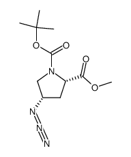 1-tert-butyl 2-Methyl 4-azidopyrrolidine-1,2-dicarboxylate structure, CAS 84520-68-3