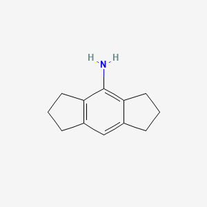1,2,3,5,6,7-Hexahydro-s-indacen-4-amine structure, CAS 63089-56-5