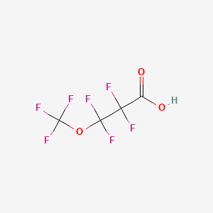 Perfluoro-3-methoxypropanoic acid structure, CAS 377-73-1