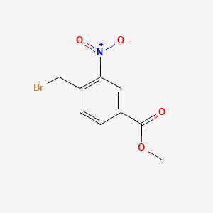 methyl 3-nitro-4-bromomethylbenzoate structure, CAS 88089-94-5