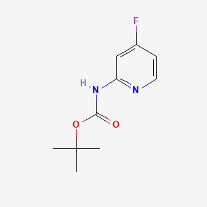 tert-butyl 4-fluoropyridin-2-ylcarbamate structure, CAS 1237535-76-0