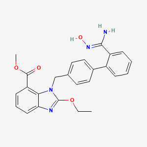 (Z)-Methyl 2-ethoxy-3-((2'-(N'-hydroxycarbaMiMidoyl)biphenyl-4-yl)Methyl)-3H-benzo[d] iMidazole-4-carboxylate structure, CAS 147403-65-4