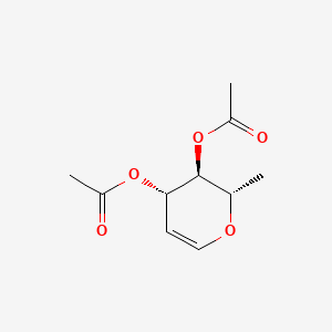 3,4-DI-O-ACETYL-6-DEOXY-L-GLUCAL structure, CAS 34819-86-8