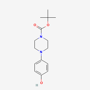 1-BOC-4-(4-HYDROXY-PHENYL)-PIPERAZINE structure, CAS 158985-25-2