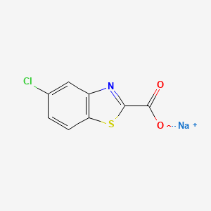 Sodium 5-chlorobenzo[d]thiazole-2-carboxylate structure, CAS 857081-42-6