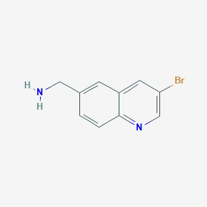 (3-bromoquinolin-6-yl)methanamine structure, CAS 1268261-09-1