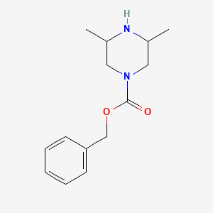 1-CBZ-3,5-DIMETHYL-PIPERAZINE structure, CAS 885278-83-1