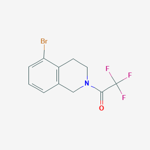 1-(5-bromo-3,4-dihydro-2(1H)-isoquinolinyl)-2,2,2-trifluoro- Ethanone structure, CAS 215794-11-9