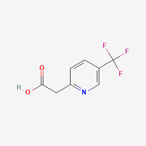 (5-Trifluoromethyl-pyridin-2-yl)-acetic acid structure, CAS 785762-99-4