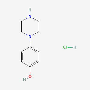4-(piperazin-1-yl)phenol hydrochloride structure, CAS 1175036-51-7