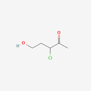 3-Chloro-5-hydroxy-2-pentanone structure, CAS 13045-13-1