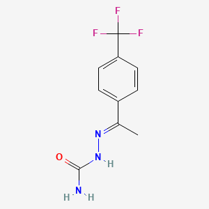 ({1-[4-(trifluoromethyl)phenyl]ethylidene}amino)urea structure, CAS 52376-84-8