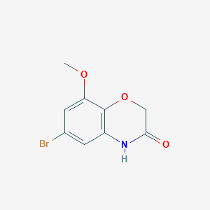 6-BROMO-8-METHOXY-2H-BENZO[B][1,4]OXAZIN-3(4H)-ONE structure, CAS 943995-18-4