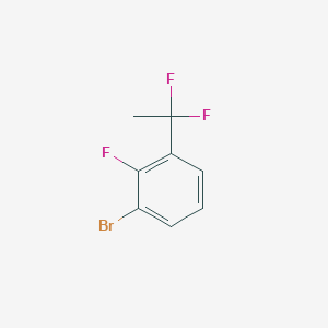 1-bromo-3-(1,1-difluoroethyl)-2-fluorobenzene structure, CAS 1313426-10-6
