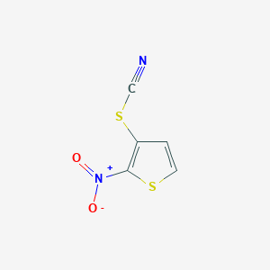 2-nitro-3-thiocyanato-thiophene structure, CAS 60007-32-1