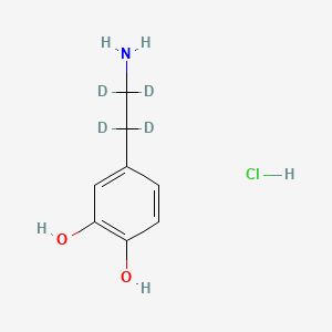 2-(3,4-DIHYDROXYPHENYL)ETHYL-1,1,2,2-D4-AMINE HCL structure, CAS 203633-19-6