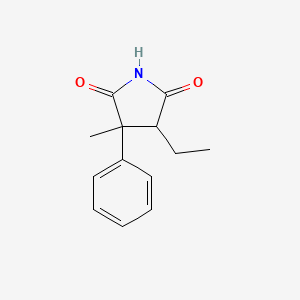 Fenimide structure, CAS 60-45-7