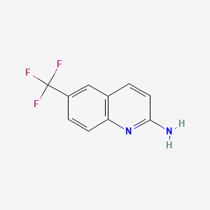 6-(trifluoromethyl)quinolin-2-amine structure, CAS 791595-93-2