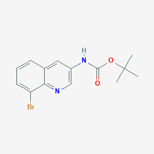tert-butyl 8-bromoquinolin-3-ylcarbamate structure, CAS 347146-17-2