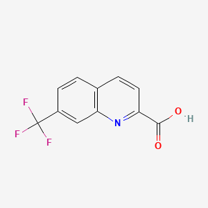 7-(trifluoromethyl)quinoline-2-carboxylic acid structure, CAS 1092304-95-4