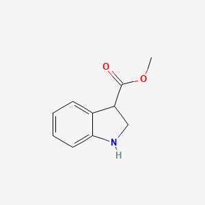 Methyl indoline-3-carboxylate structure, CAS 39891-71-9