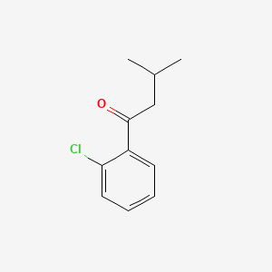 1-(2-Chlorophenyl)-3-methyl-1-butanone structure, CAS 348168-03-6