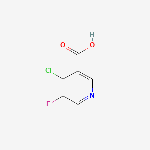 4-chloro-5-fluoropyridine-3-carboxylic acid structure, CAS 860296-20-4