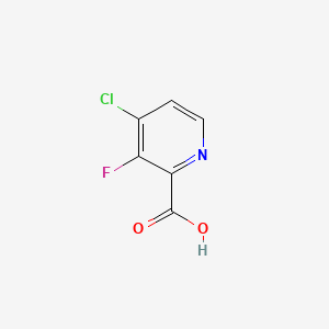 4-Chloro-3-fluoropicolinic acid structure, CAS 860296-21-5
