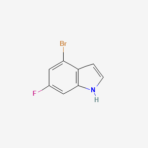 4-BROMO-6-FLUORO (1H)INDAZOLE structure, CAS 885520-70-7