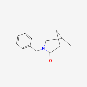 3-benzyl-3-azabicyclo[3.1.1]heptan-2-one structure, CAS 1352925-73-5