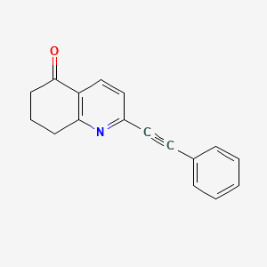 2-(Phenylethynyl)-7,8-dihydroquinolin-5(6H)-one structure, CAS 864224-08-8