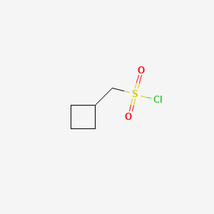 cyclobutylmethanesulfonyl chloride structure, CAS 1220695-06-6