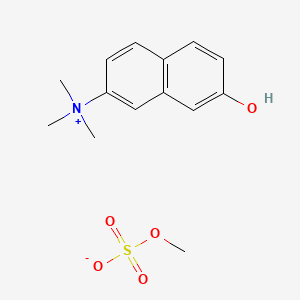 7-hydroxy-N,N,N-trimethylnaphthalen-2-aminium methyl sulfate structure, CAS 377734-55-9