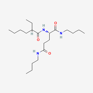 N1,N5-Dibutyl-N2-(2-ethylhexanoyl)-L-glutamamide structure, CAS 486455-65-6