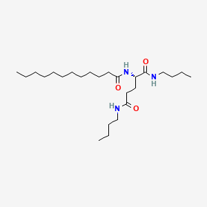 LAUROYL-L-GLUTAMIC-ALPHA,GAMMA-DIBUTYLAMIDE structure, CAS 63663-21-8