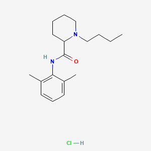 bupivacaine hydrochloride structure, CAS 18010-40-7