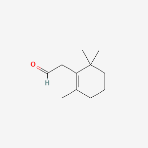 2,6,6-TRIMETHYL-1-CYCLOHEXENE-1-ACETALDEHYDE structure, CAS 472-66-2