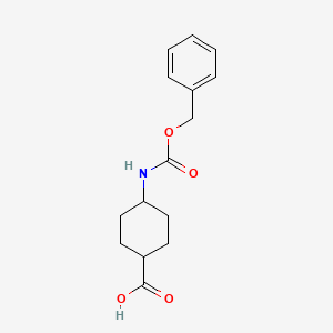 TRANS-4-(CARBOBENZOXYAMINO)CYCLOHEXANECARBOXYLIC ACID structure, CAS 34771-04-5