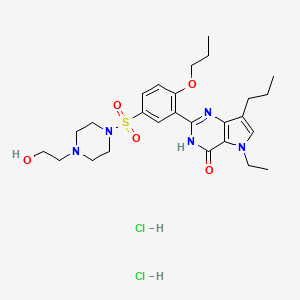 Mirodenafil Dihydrochloride structure, CAS 862189-96-6
