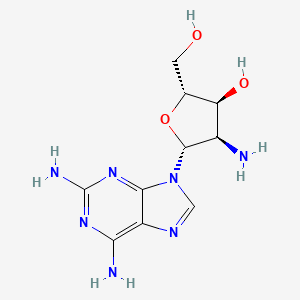 2, 2''-DIAMINO-2''-DEOXYADENOSINE (2''-AMINO-2''-DEOXY-2, 6-DIAMINOPURINERIBOSIDE) structure, CAS 215943-79-6