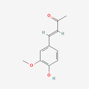 4-(4-HYDROXY-3-METHOXYPHENYL)-3-BUTEN-2-ONE structure, CAS 1080-12-2
