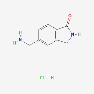 5-(aMinoMethyl)isoindolin-1-one hydrochloride structure, CAS 1422057-35-9