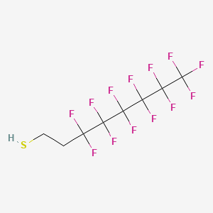 1H,1H,2H,2H-PERFLUOROOCTANETHIOL structure, CAS 34451-26-8