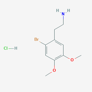 2-(2-BROMO-4,5-DIMETHOXYPHENYL)ETHANAMINE HYDROCHLORIDE structure, CAS 103275-23-6
