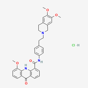 Elacridar HCl structure, CAS 143851-98-3