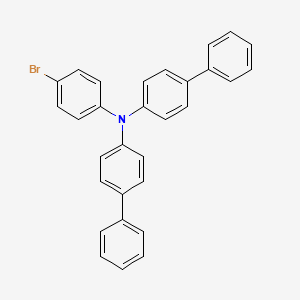N-(4-BroMophenyl)-N,N-bis(1,1'-biphenyl-4-yl)aMine structure, CAS 499128-71-1