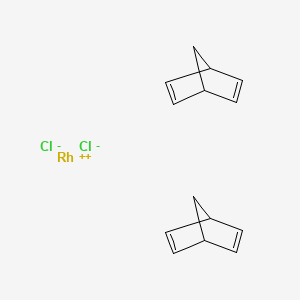 (BICYCLO[2.2.1]HEPTA-2,5-DIENE)CHLORORHODIUM(I) DIMER structure, CAS 12257-42-0