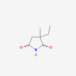 ETHOSUXIMIDE structure, CAS 77-67-8