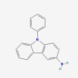9-phenyl-carbazol-3-amine structure, CAS 1318253-36-9